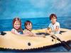 2017 ThreeKidsandRaft oil on canvas 24x18