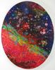 2012 painting, Study - Oval Abstract oil on paper 22x30in