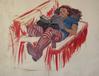 2012 painting, Study - Reader oil on paper 22x30in