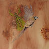 2014 painting, Surreal Series - Living Game - oil on wooden panel - 12x12in
