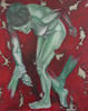 2012 painting, Struggle cropped